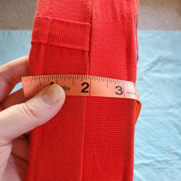 Oversized Red Frida Bag Purse Large Frida Book Bag Purse Shopping Bag Floral - Picture 4 of 8